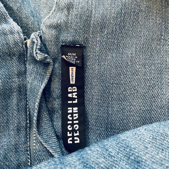 Vintage Y2k Design Lab Denim Dress With Cutout and Raw Hem Woman's Medium - Picture 4 of 4